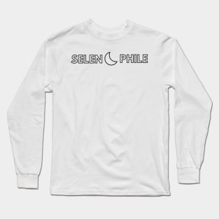Selenophile Typography Design 2 Long Sleeve T-Shirt